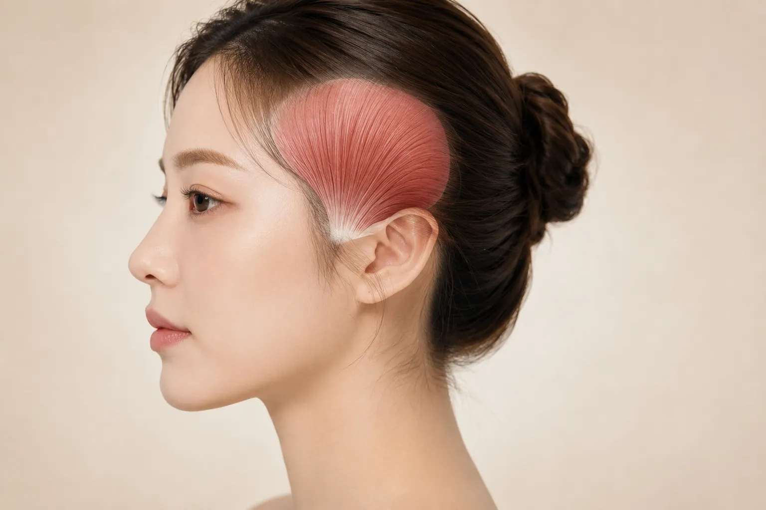 Temporomandibular muscle contraction