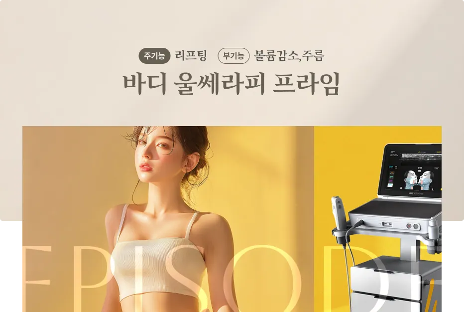 Body Ultherapy Prime Introduction Banner, Primary Function: Lifting, Secondary Function: Volume Reduction, Wrinkles, Ultherapy Equipment