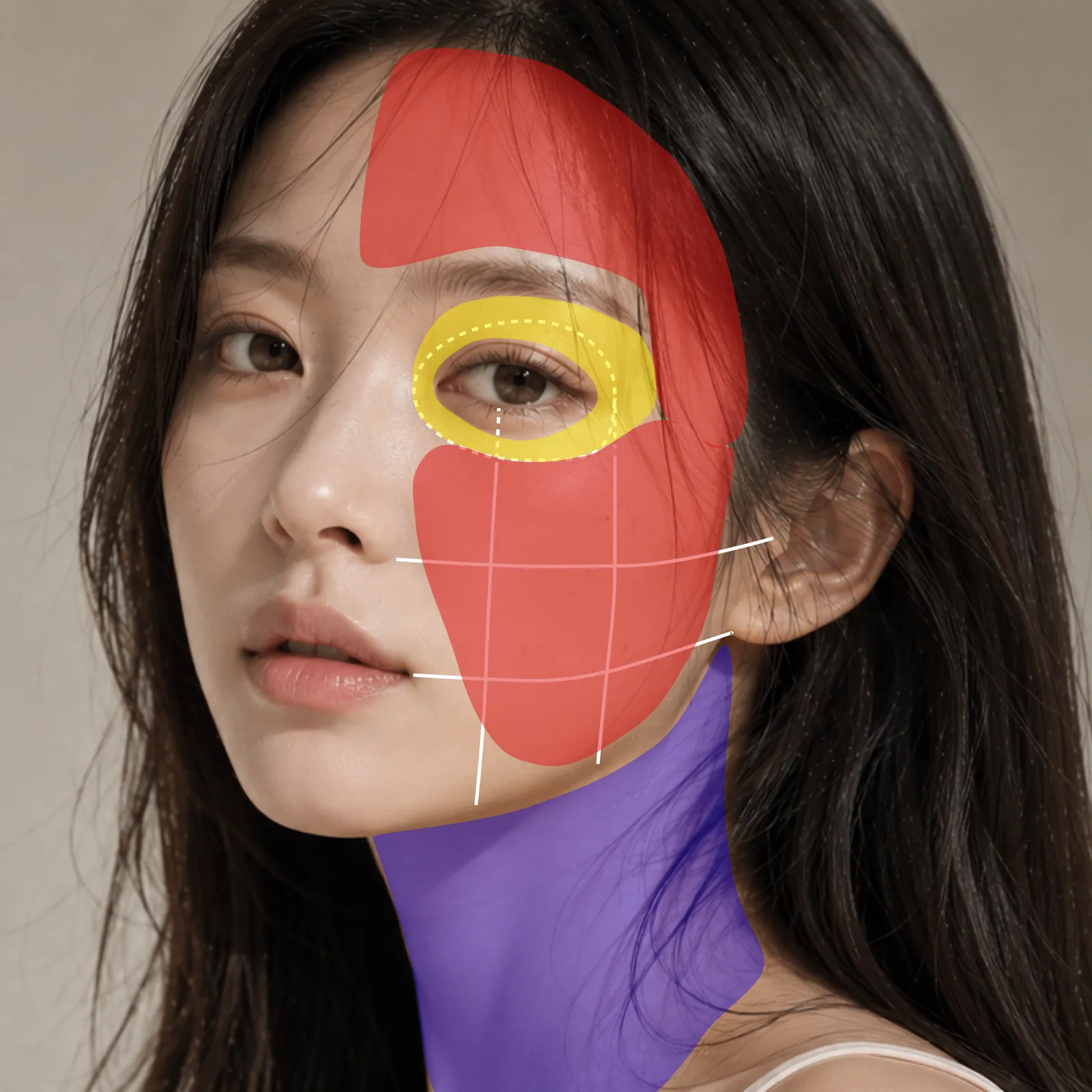 THERMAGE FLX treatment area