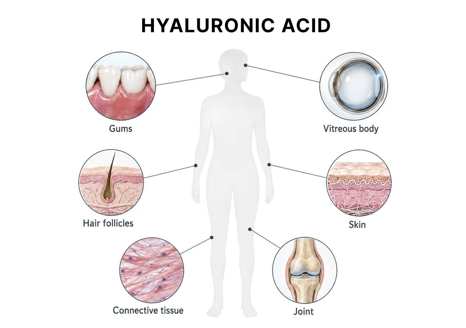 Hyaluronic acid in the dermis