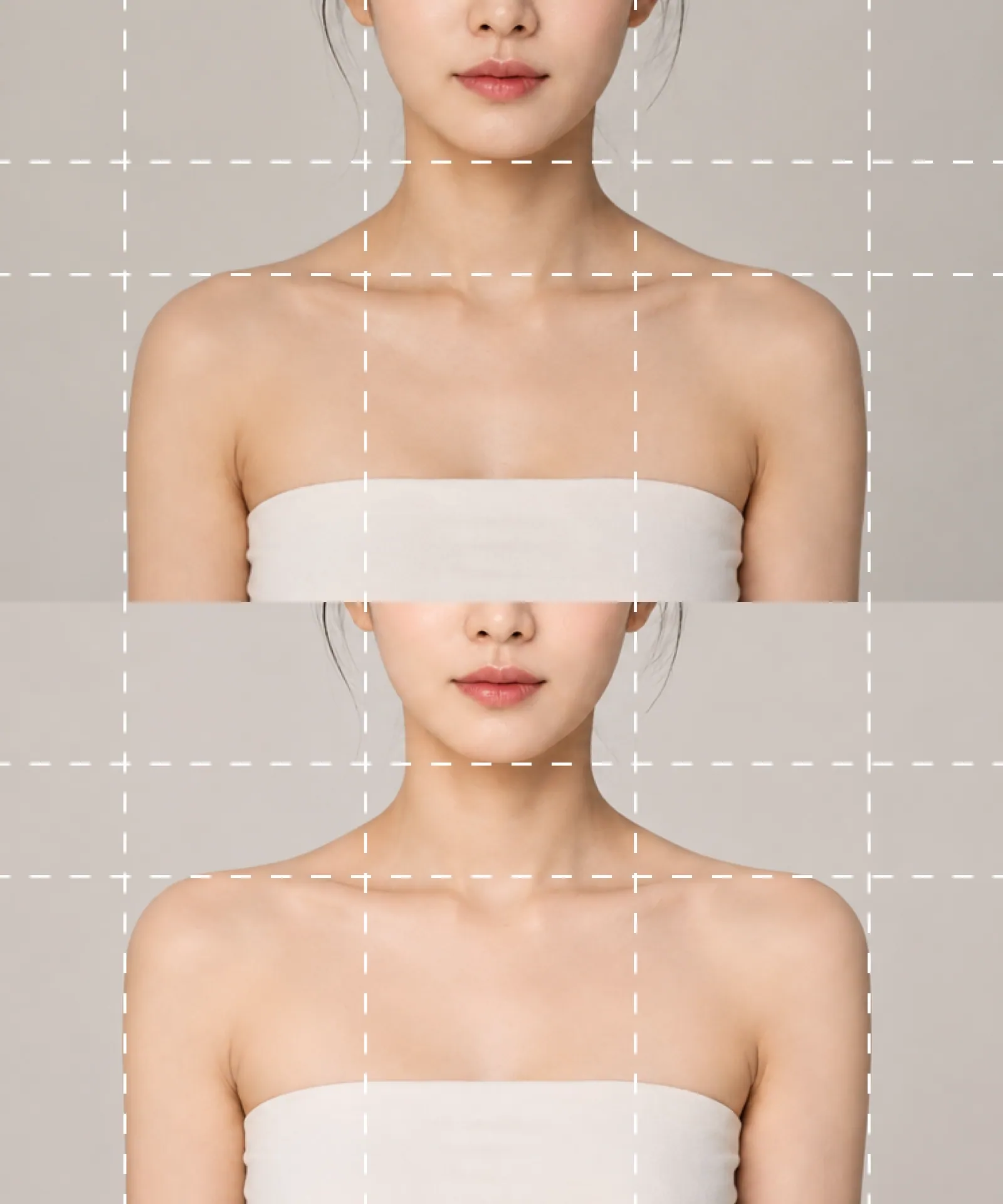 The feeling given by square shoulders