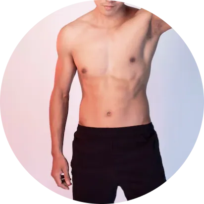 hair removal area of the entire upper body