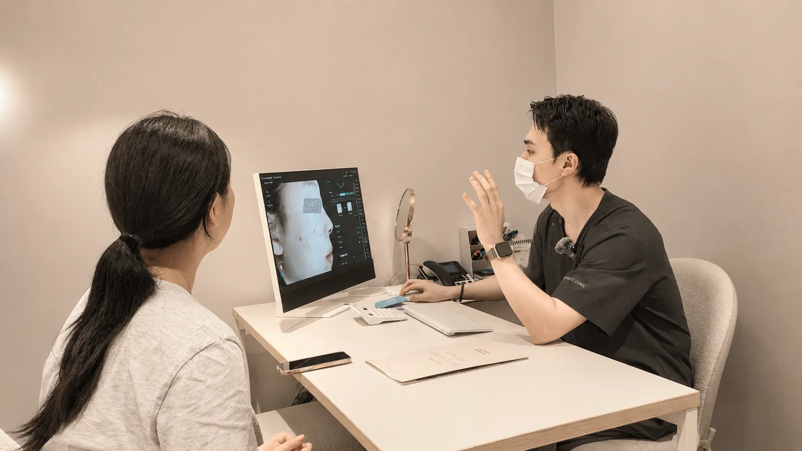 Skin analysis before the procedure