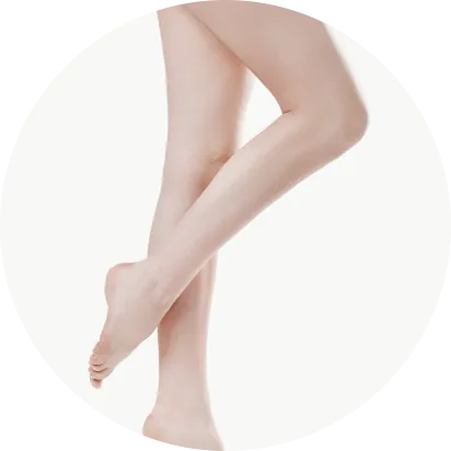 hair removal area of the entire leg