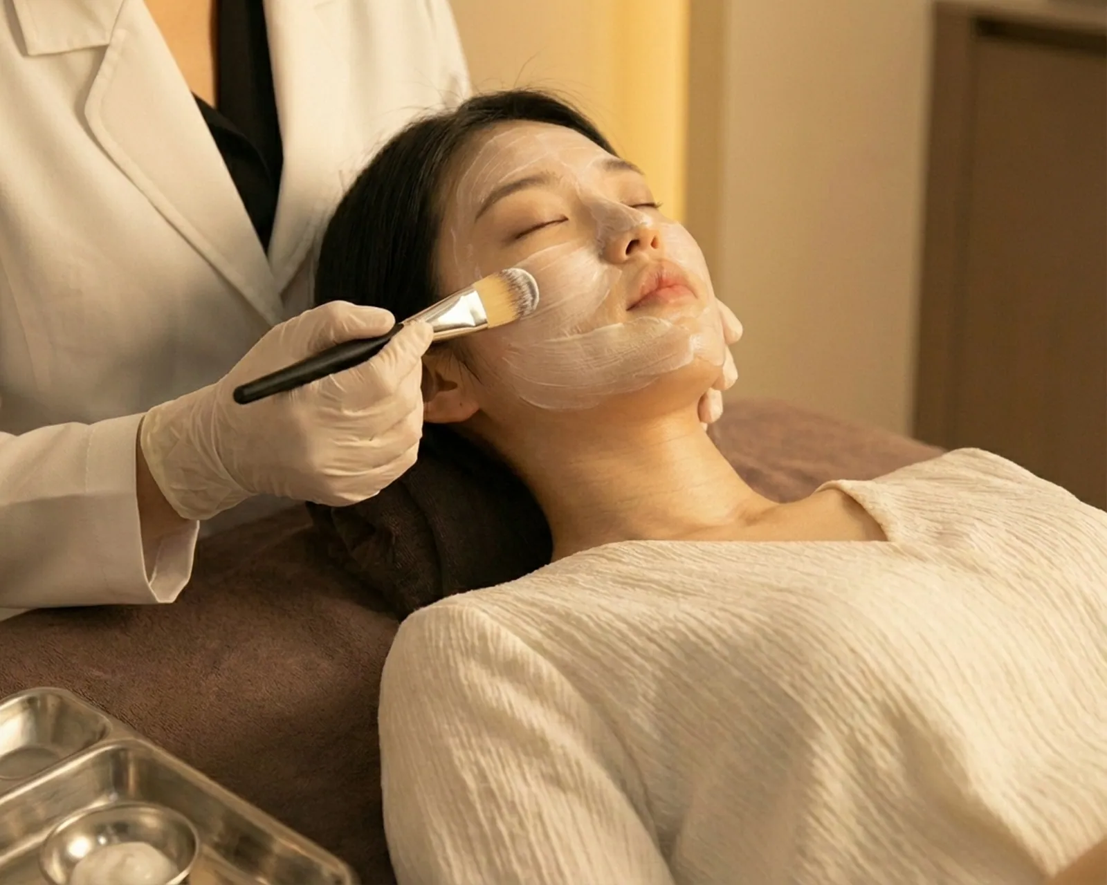 Combination treatment in collaboration with a skin care specialist