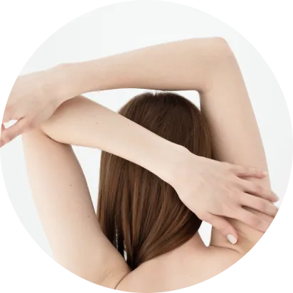 hair removal area of the entire arm